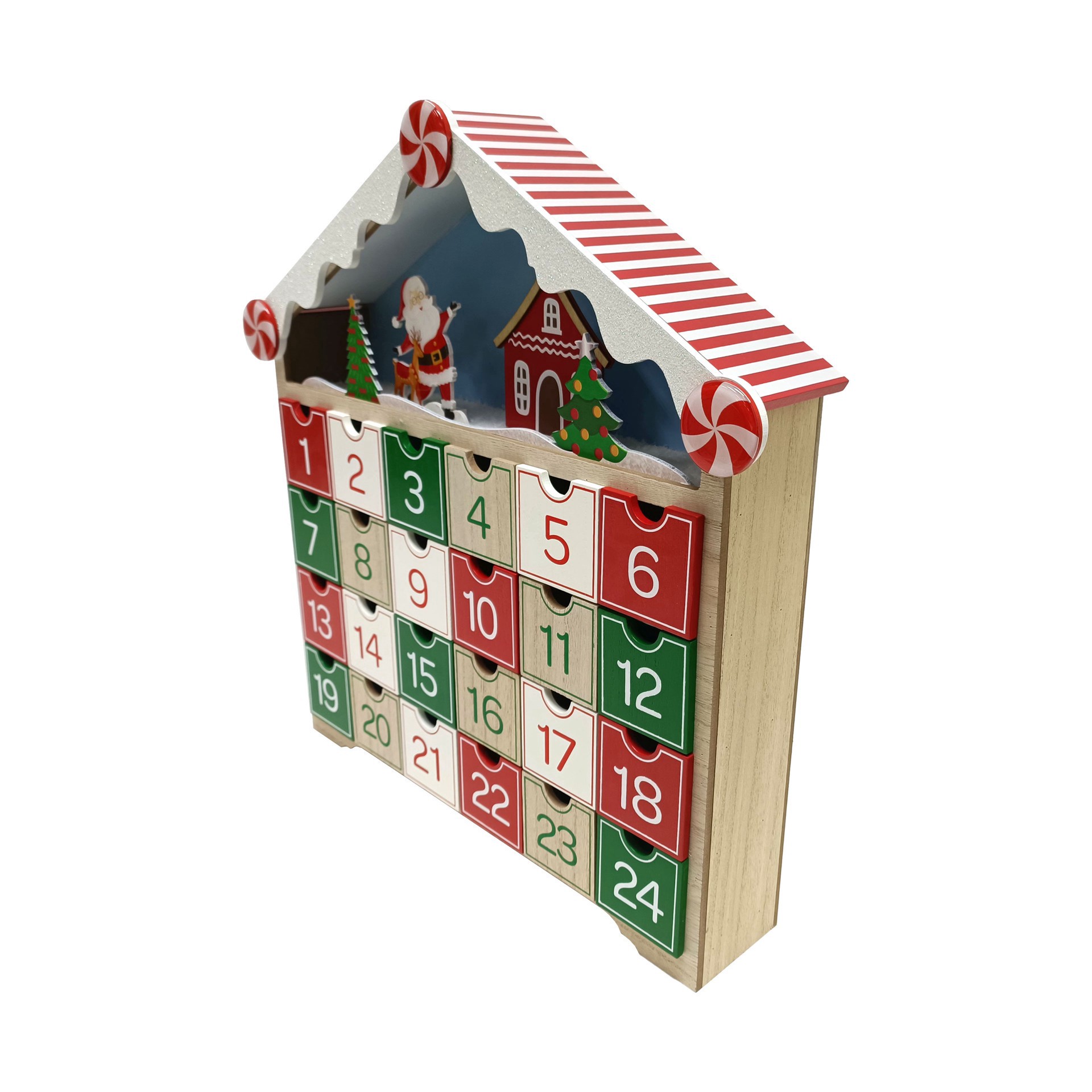 slide 4 of 4, 16" House Advent Calendar By Ashland, 16 in