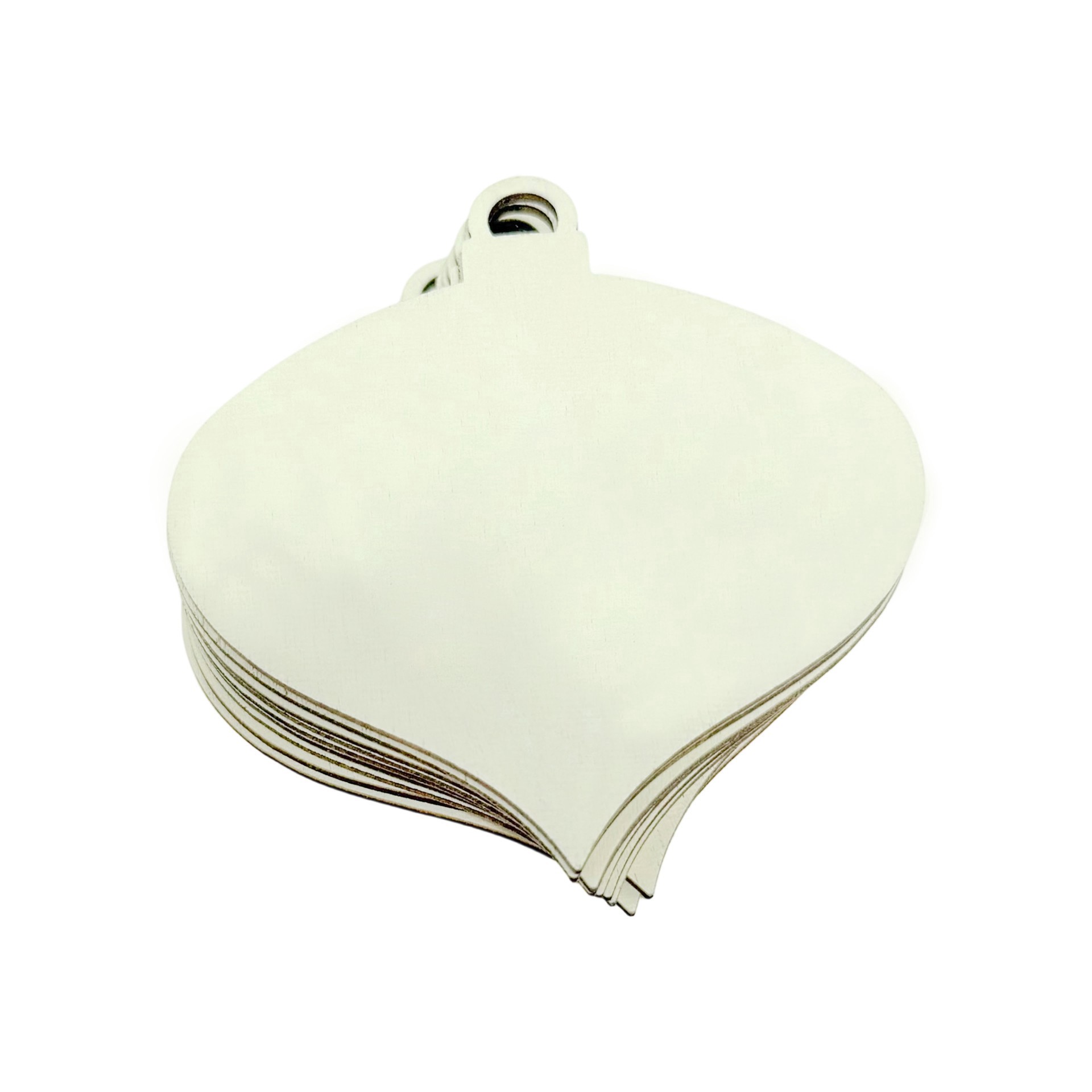 slide 3 of 3, 3.25" Diy Plywood Onion Ornaments, 50ct. By Make Market, 50 ct