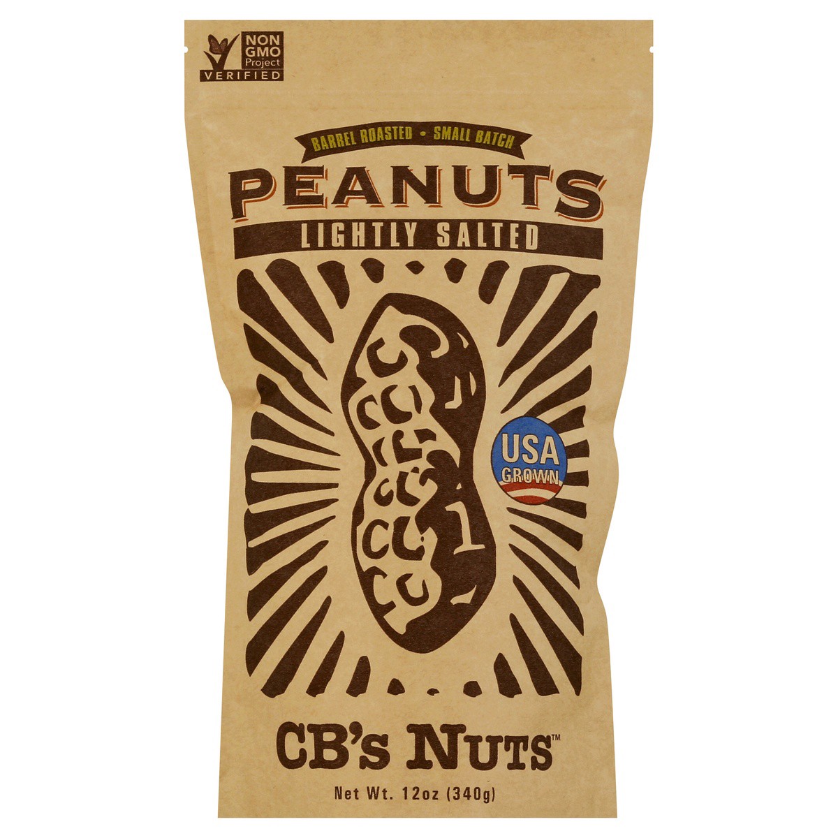 slide 1 of 2, CB's Nuts Peanuts 12 oz, 12 oz