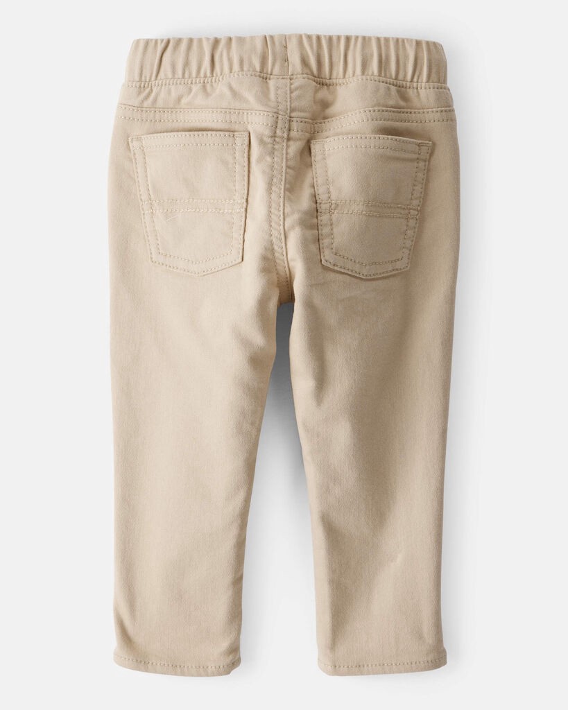 slide 2 of 3, Oshkosh Baby Boy Cotton Pull-On Fashion Pants - Tan Tan 18M, 1 ct