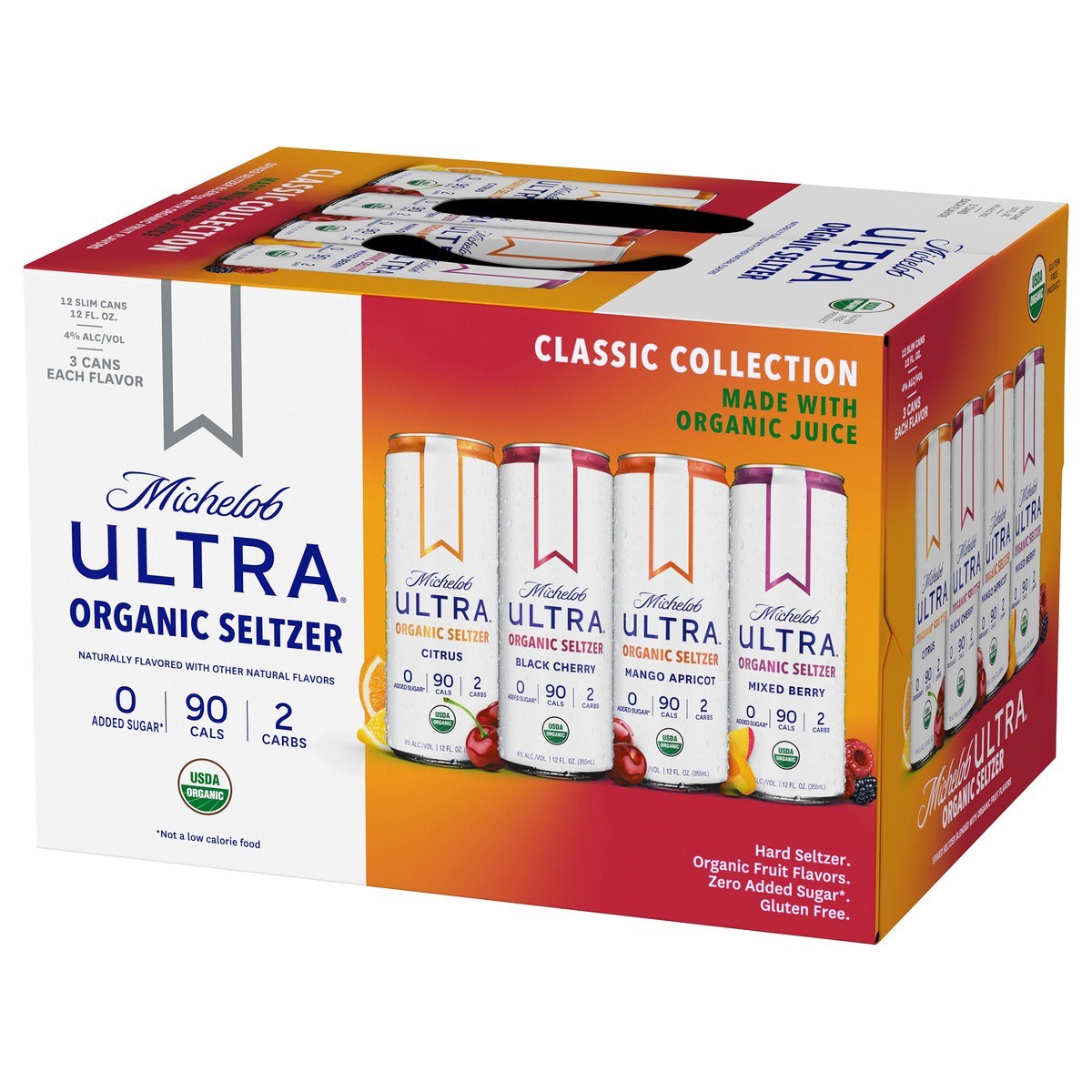 slide 8 of 11, Michelob ULTRA Second Edition Flavors Organic Hard Seltzer, Variety Pack, 12 Pack, 12 FL OZ Slim Cans, 12 ct; 12 oz
