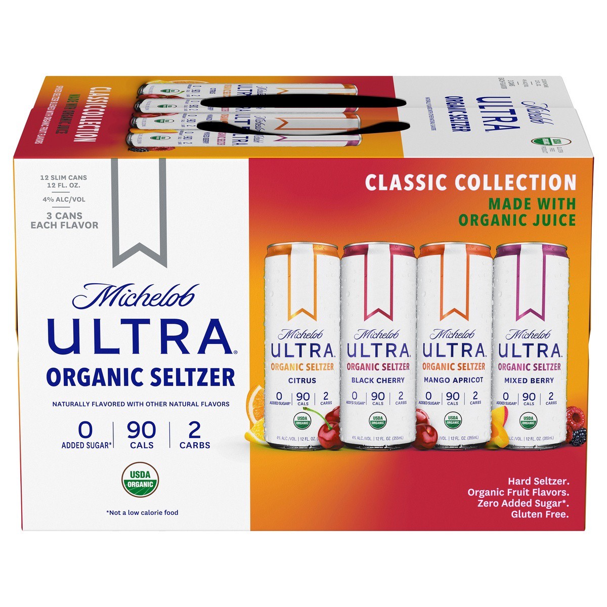 slide 5 of 11, Michelob ULTRA Second Edition Flavors Organic Hard Seltzer, Variety Pack, 12 Pack, 12 FL OZ Slim Cans, 12 ct; 12 oz