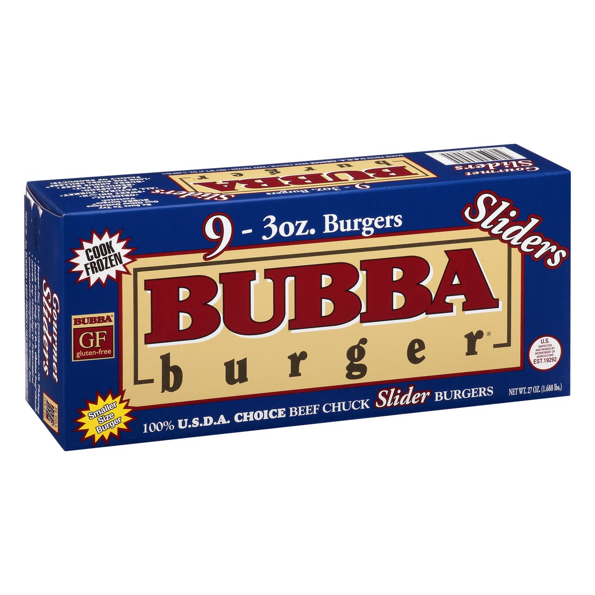 slide 2 of 12, BUBBA Burger Sliders Beef Chuck Burgers 9 ea, 9 ct