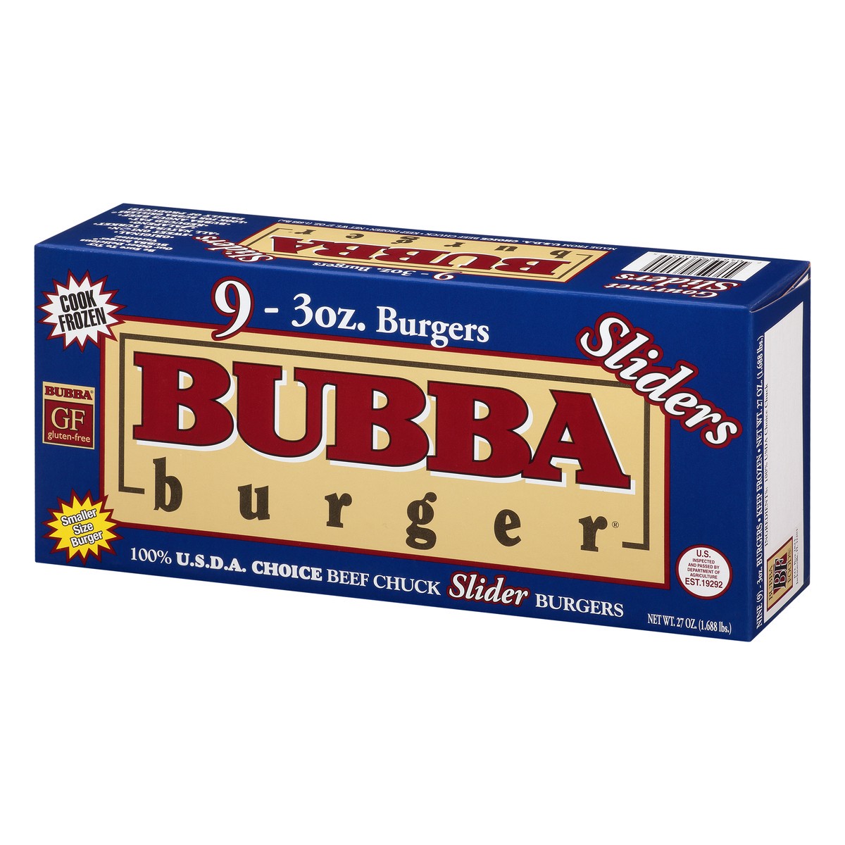 slide 3 of 12, BUBBA Burger Sliders Beef Chuck Burgers 9 ea, 9 ct