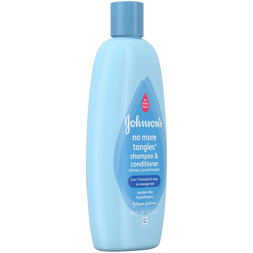 Johnson's Baby No More Tangles Curly Hair Shampoo & Conditioner 18 fl