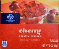 slide 1 of 1, Kroger Cherry Gelatin Dessert, 3 oz