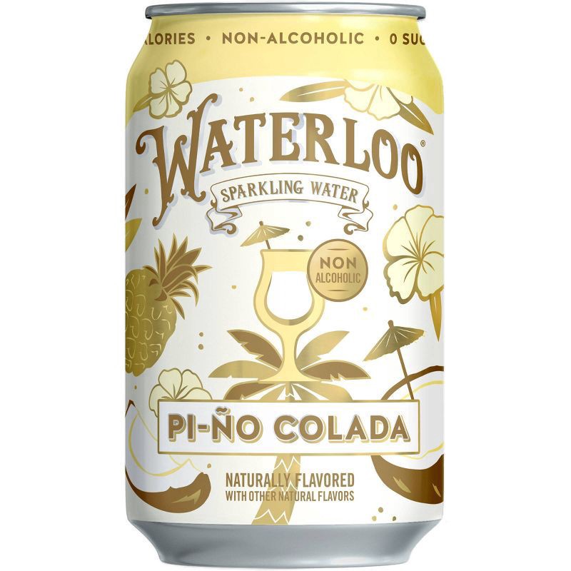 slide 3 of 4, Waterloo Pi-Ño Colada Sparkling Water - 8pk / 12 fl oz Cans - 8 ct, 8 ct