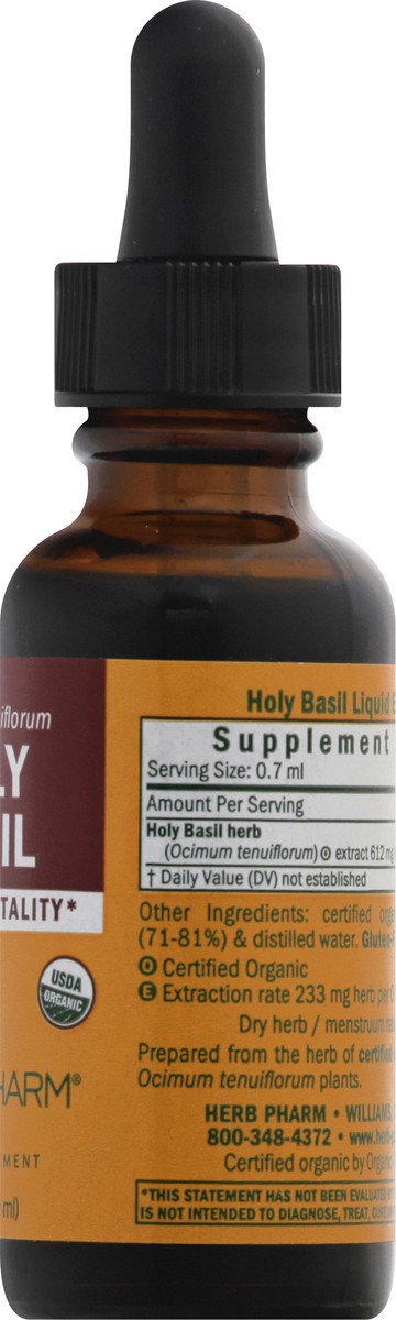 slide 11 of 13, Herb Pharm Holy Basil Liquid Extract 1 oz, 1 ct