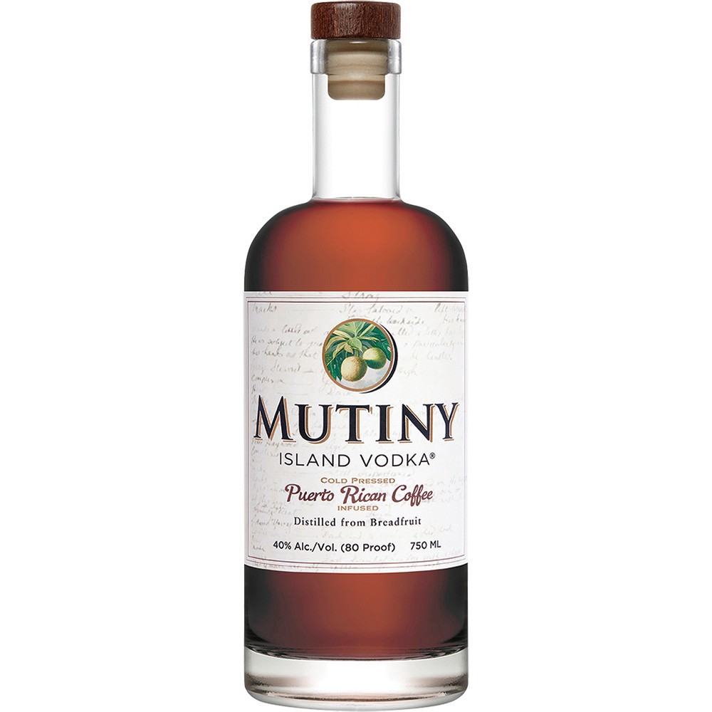slide 1 of 1, Mutiny Puerto Rican Coffee Vodka, 750 ml