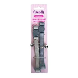 Friendli Snow Gray Cat Collars, 2ct