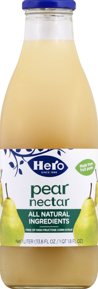 slide 2 of 4, Hero Pear Nectar- 33 oz, 33 oz