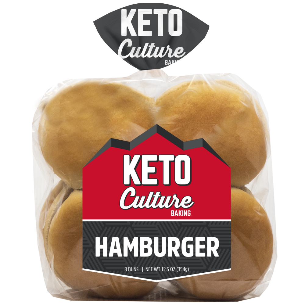 slide 4 of 4, Keto Culture Hamburger Buns, 12 oz