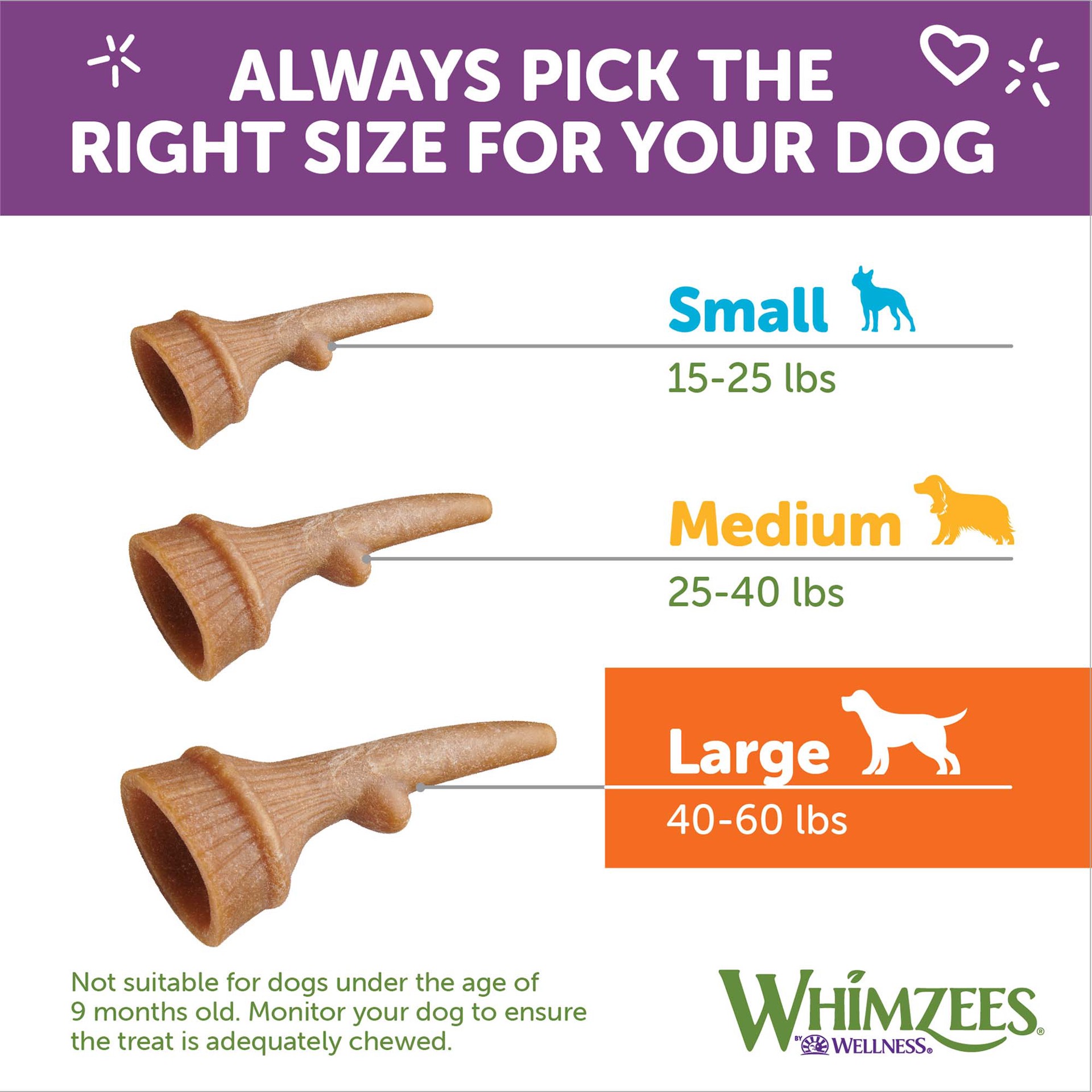 slide 5 of 5, WHIMZEES Wellness Occupy Dog Dental Treats, Natural Chews, Large Size, (6 Count), 1 ct