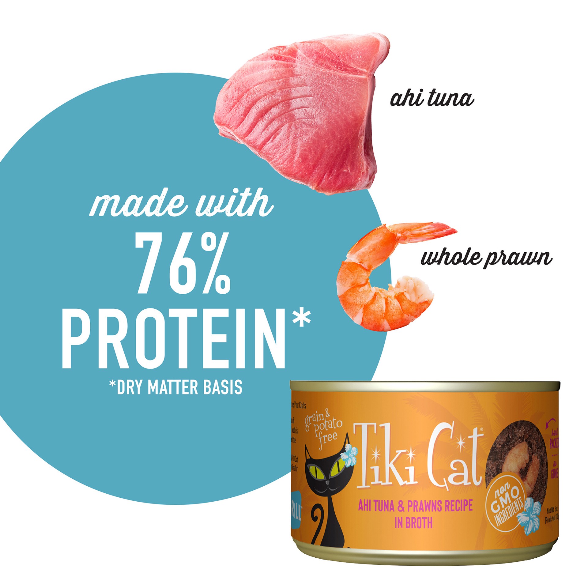 slide 7 of 7, Tik-Cat 6z Grl Tuna Prawn, 1 ct