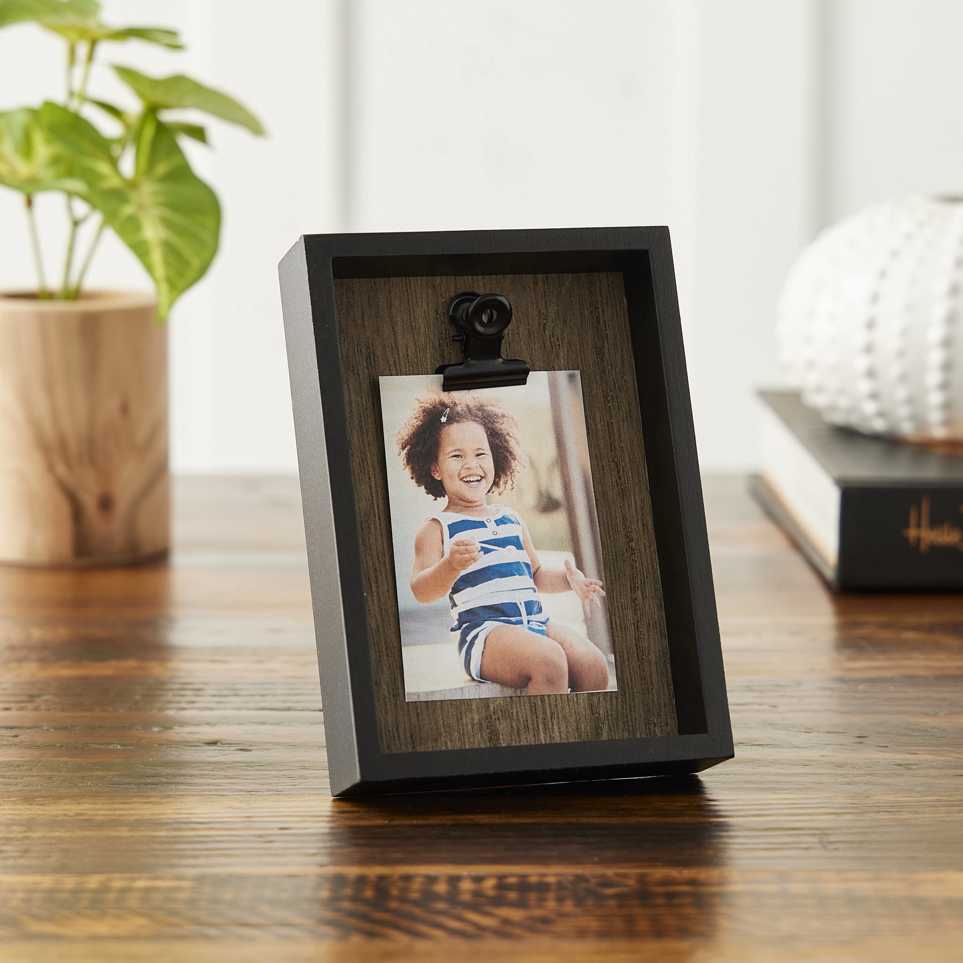 slide 4 of 4, Mini Black Deep Box Clip Frame By Studio Decor, 4.84 in x 3.43 in x 0.98 in