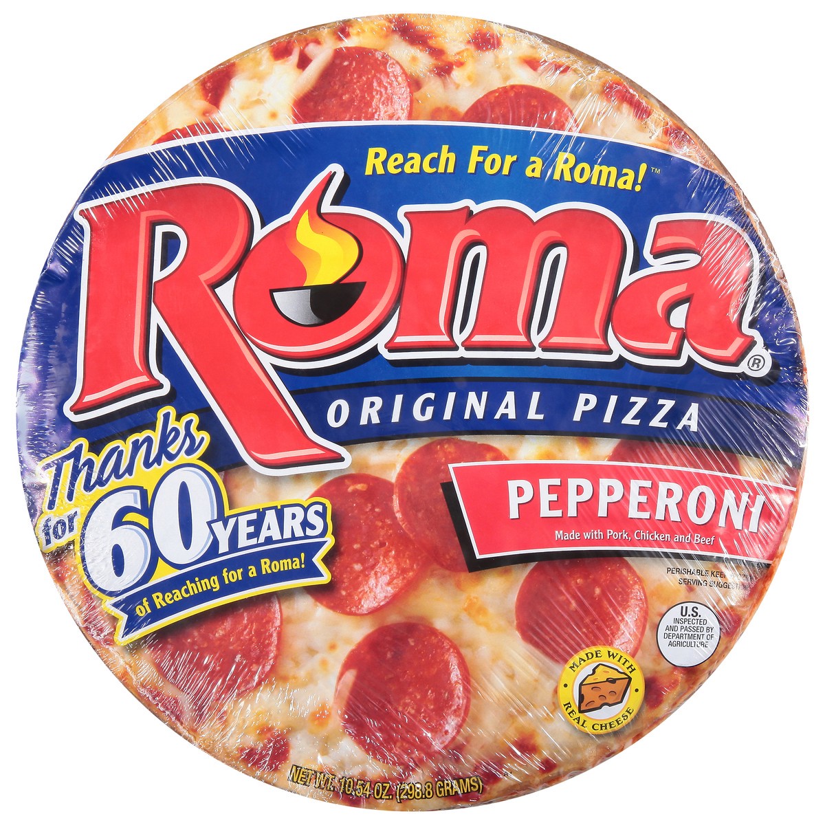 slide 4 of 13, Roma Original Pepperoni Pizza 10.54 oz, 12.1 oz