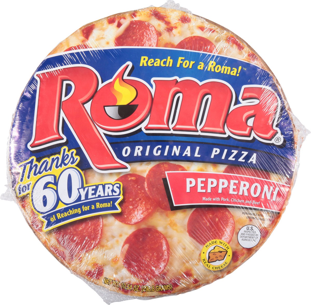 slide 10 of 13, Roma Original Pepperoni Pizza 10.54 oz, 12.1 oz