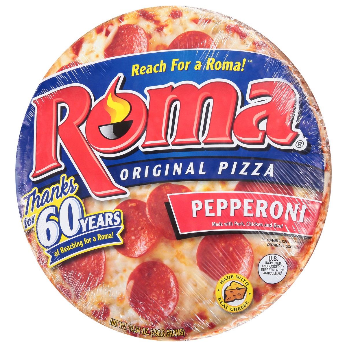 slide 3 of 13, Roma Original Pepperoni Pizza 10.54 oz, 12.1 oz