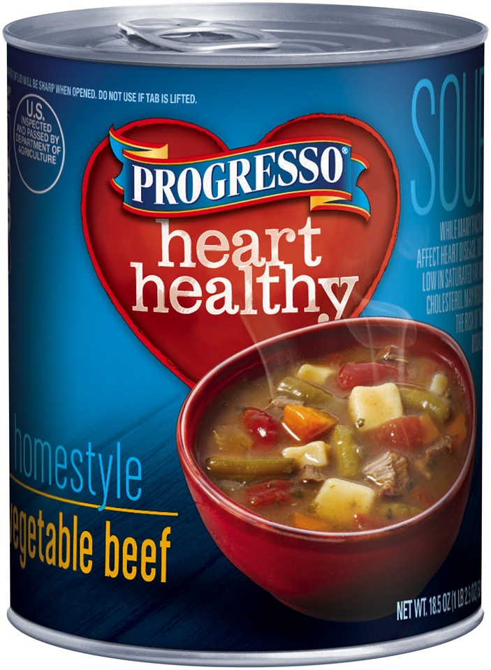 slide 1 of 1, Progresso Healthy Favorites Vegetable Beef Soup, 18.5 oz