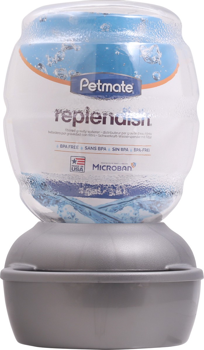 slide 5 of 10, Petmate Replendish Filtered Gravity Waterer 1 ea Not Packed, 1 ct