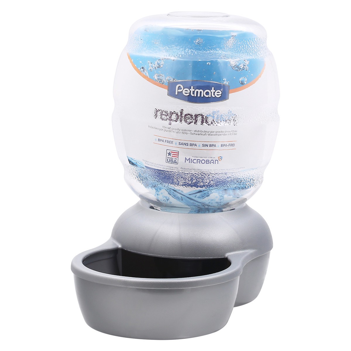 slide 6 of 10, Petmate Replendish Filtered Gravity Waterer 1 ea Not Packed, 1 ct