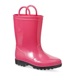Falls Creek Toddle Girl Shiny Pink Rain Boot, Pink, size 8
