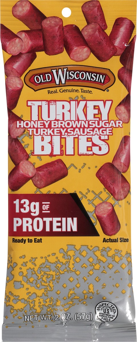 slide 2 of 7, Old Wisconsin Honey Turkey Snack Bites, 2 oz