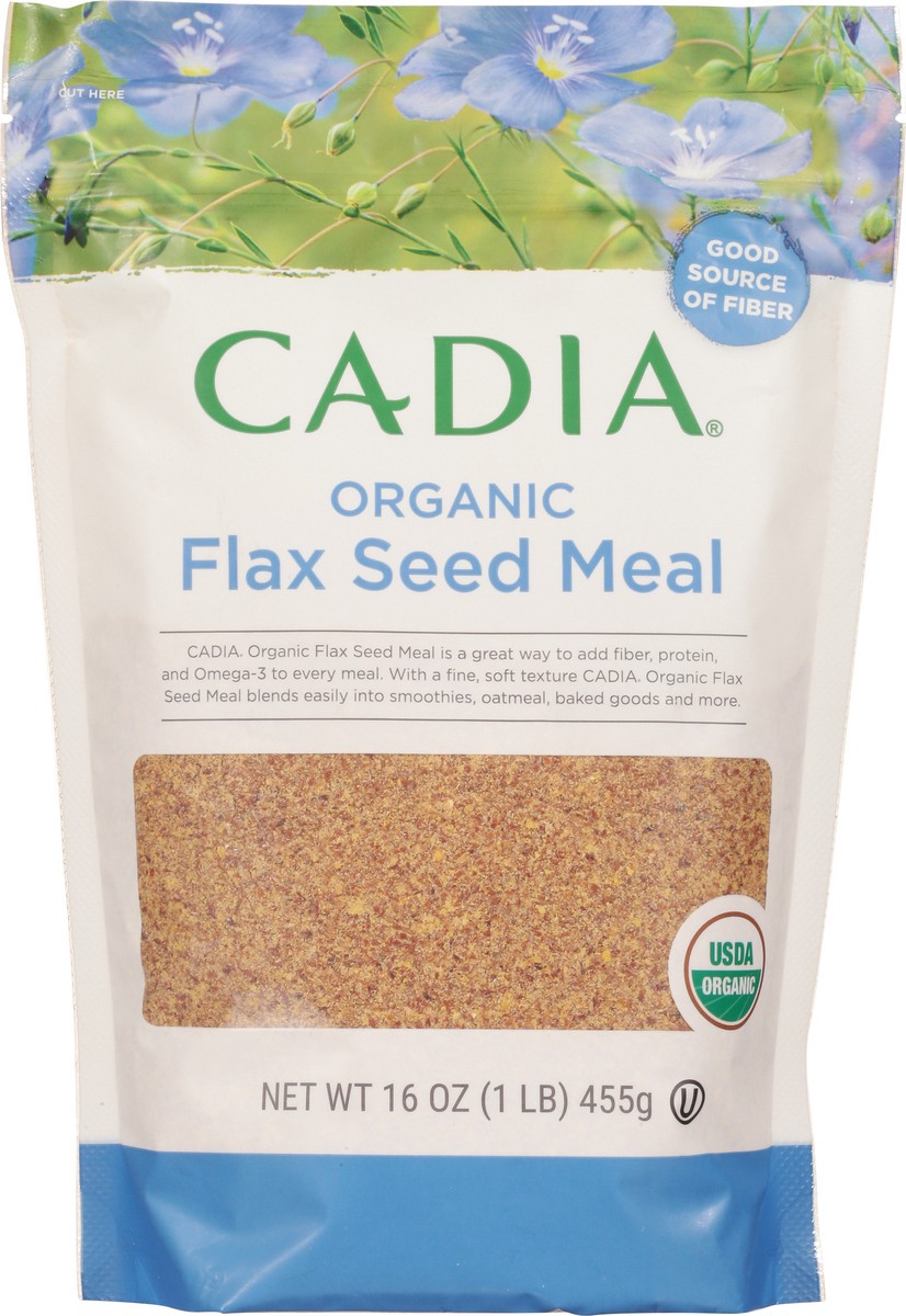 slide 3 of 14, Cadia Organic Flax Seed Meal 15 oz, 15 oz