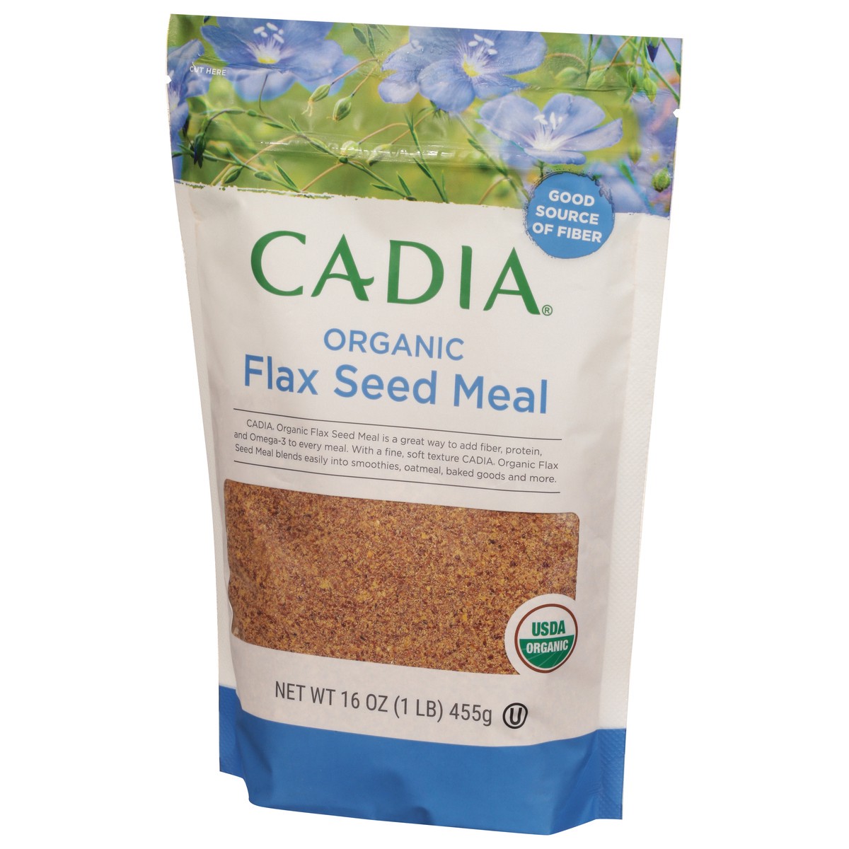 slide 13 of 14, Cadia Organic Flax Seed Meal 15 oz, 15 oz