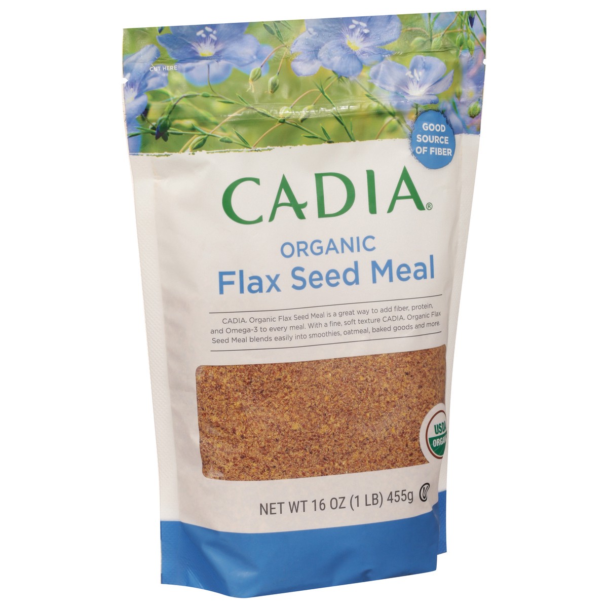 slide 12 of 14, Cadia Organic Flax Seed Meal 15 oz, 15 oz