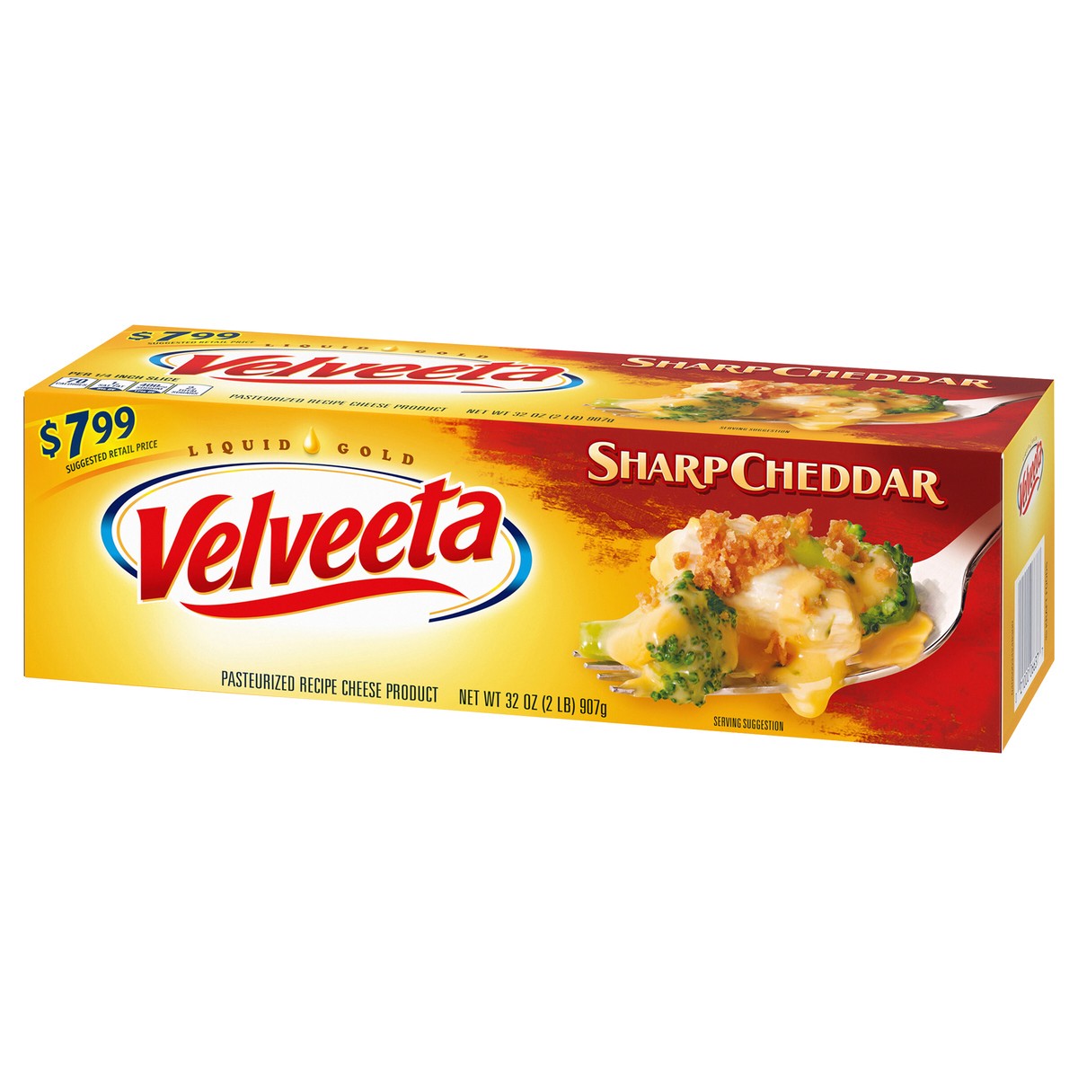 slide 2 of 9, Velveeta Sharp Cheddar Cheese, 32 oz Block, 32 oz