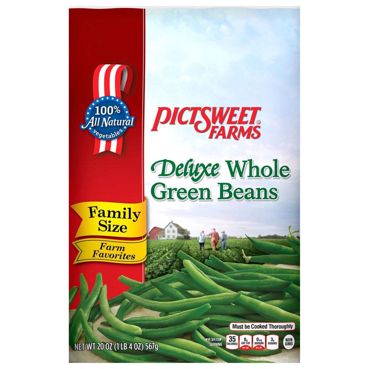 slide 1 of 9, Pictsweet Whole Green Beans, 20 oz