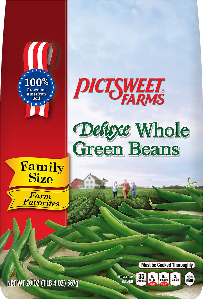 slide 3 of 9, Pictsweet Whole Green Beans, 20 oz