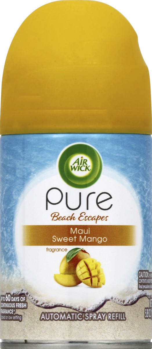 slide 5 of 6, Air Wick Pure Beach Escapes Automatic Spray Refill Maui Sweet Mango, 6.17 oz