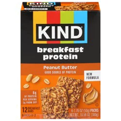 KIND Peanut Butter Protein Breakfast Bars - 6.76 oz