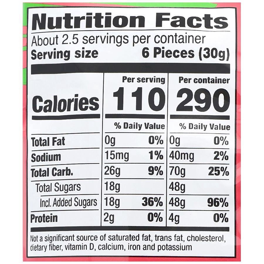 slide 3 of 5, Nice! Gummy Peelable Candy Watermelon, 2.82 oz