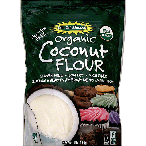 slide 2 of 2, Let's Do Organic Gluten Free Coconut Flour, 16 oz