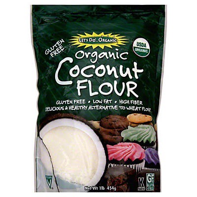 slide 1 of 2, Let's Do Organic Gluten Free Coconut Flour, 16 oz