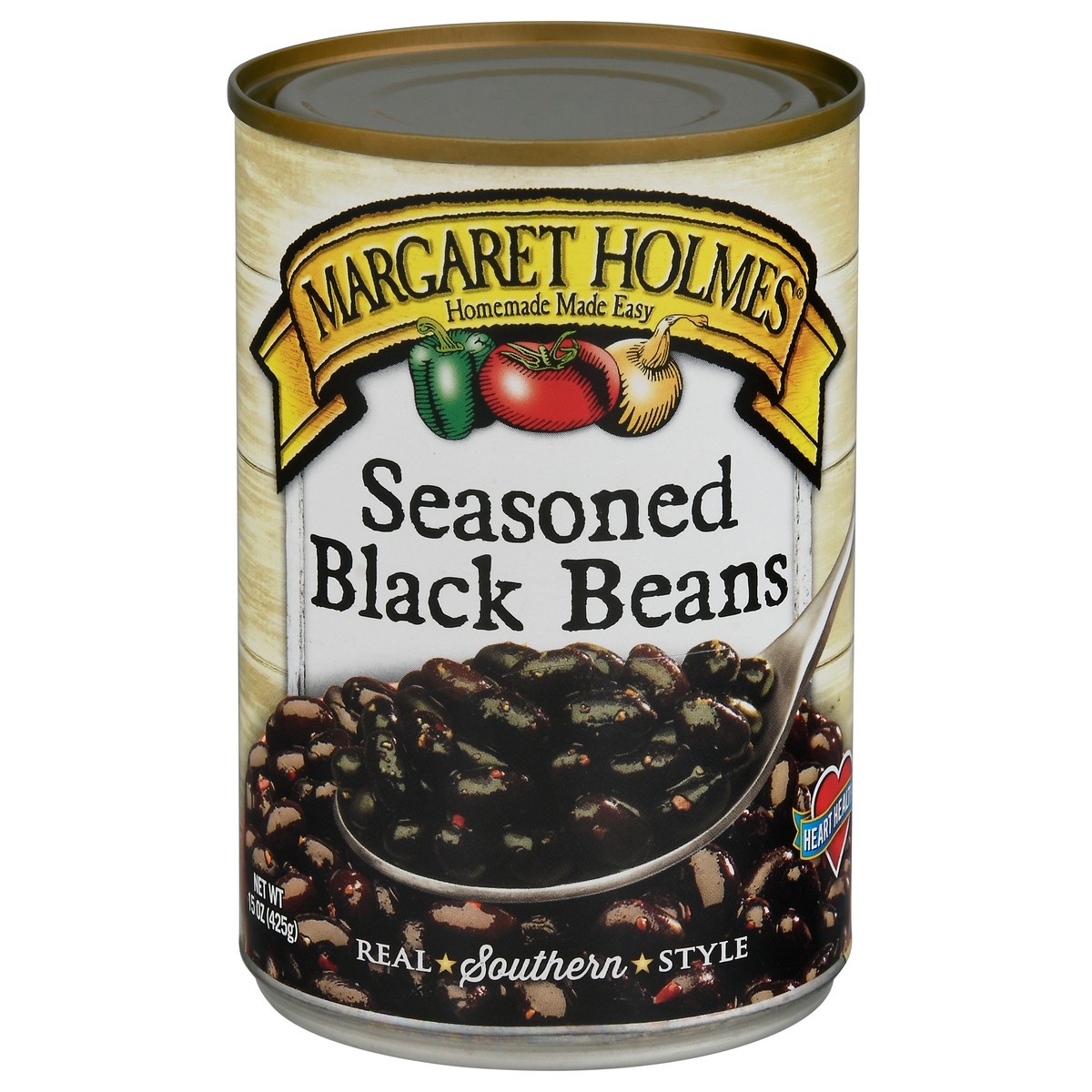 slide 6 of 14, Margaret Holmes Real Southern Style Seasoned Black Beans 15 oz, 15 oz