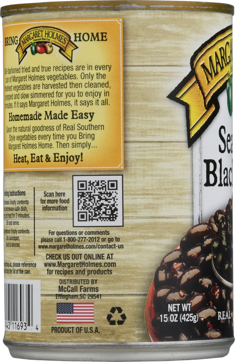 slide 4 of 14, Margaret Holmes Real Southern Style Seasoned Black Beans 15 oz, 15 oz