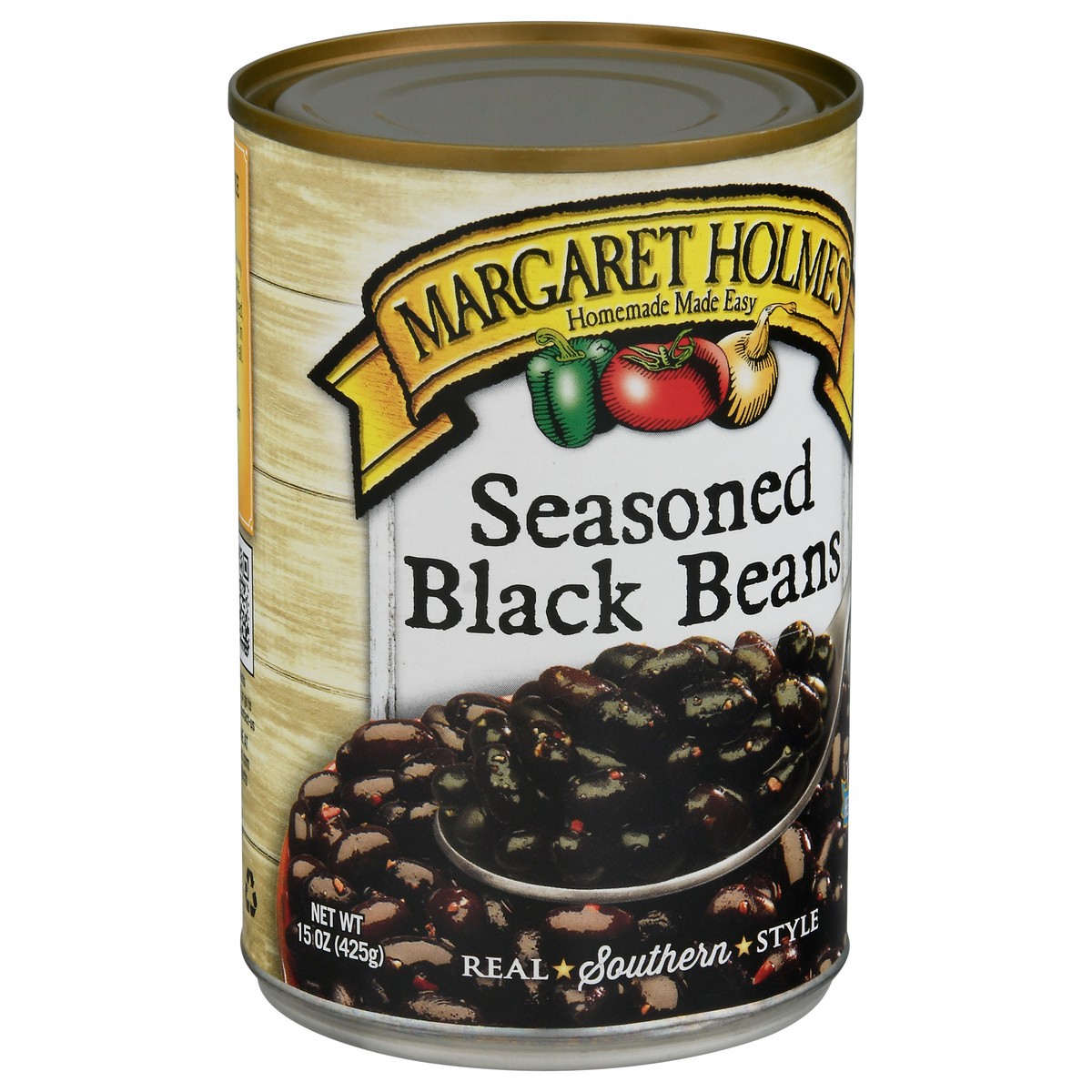 slide 2 of 14, Margaret Holmes Real Southern Style Seasoned Black Beans 15 oz, 15 oz