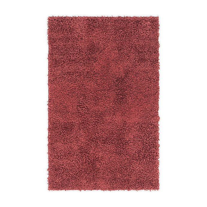 slide 1 of 6, Unique Loom Davos Shag Area Rug - Poppy, 3 ft x 5 ft