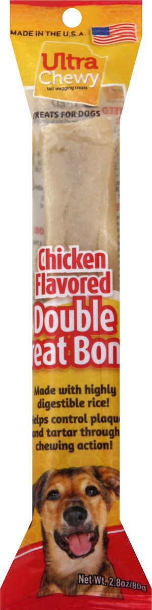 slide 15 of 28, Ultra Chewy Double Chicken Flavor Treat Bones 2.8 oz, 2.8 oz