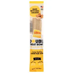 Ultra Chewy Double 2-in-1 Real Chicken Treat Bones 2.8 oz