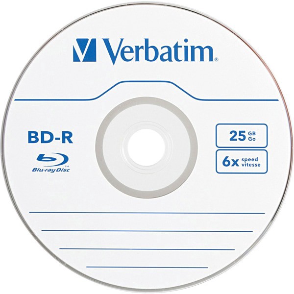 slide 4 of 4, Verbatim Bd-R 25Gb 16X Disc Spindle, Box Of 10, 10 ct