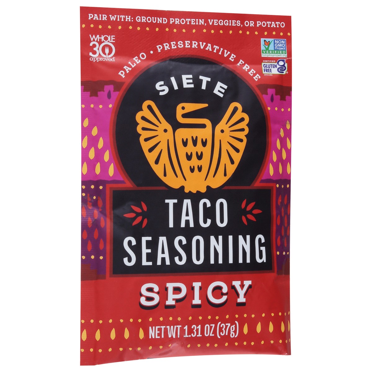 slide 12 of 13, Siete Spicy Taco Seasoning 1.31 oz, 1 ct