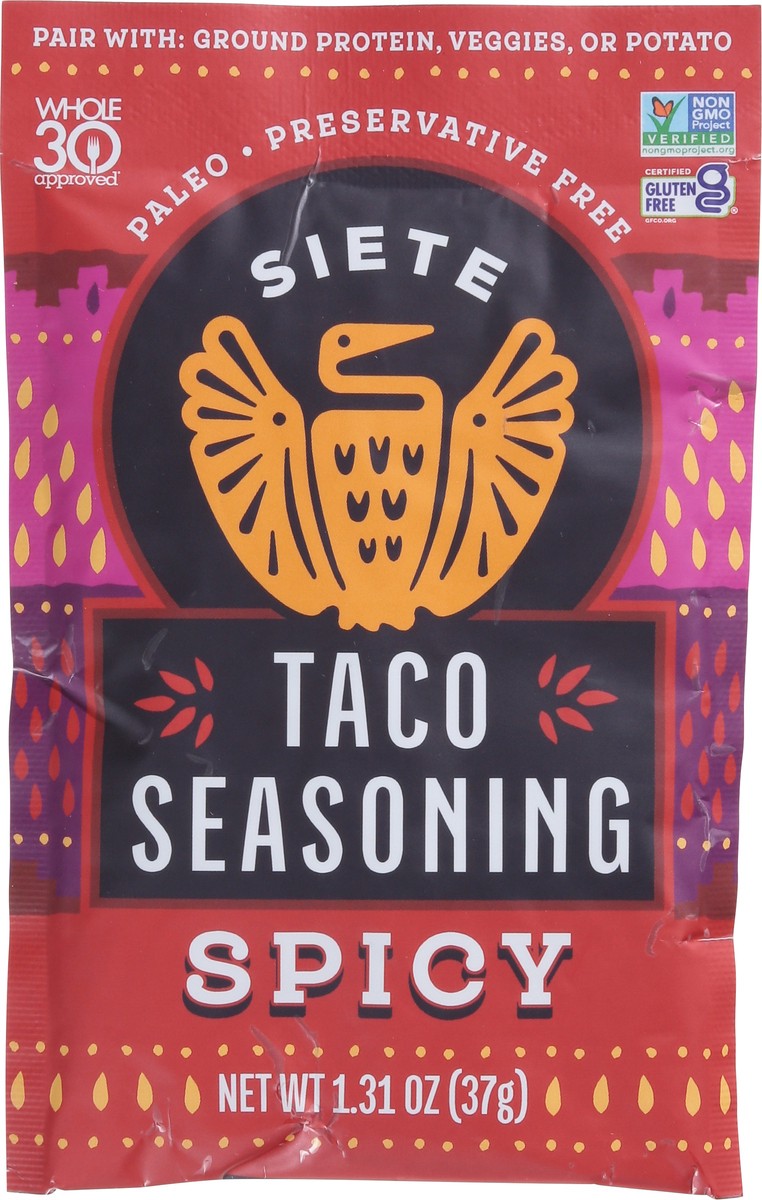 slide 4 of 13, Siete Spicy Taco Seasoning 1.31 oz, 1 ct