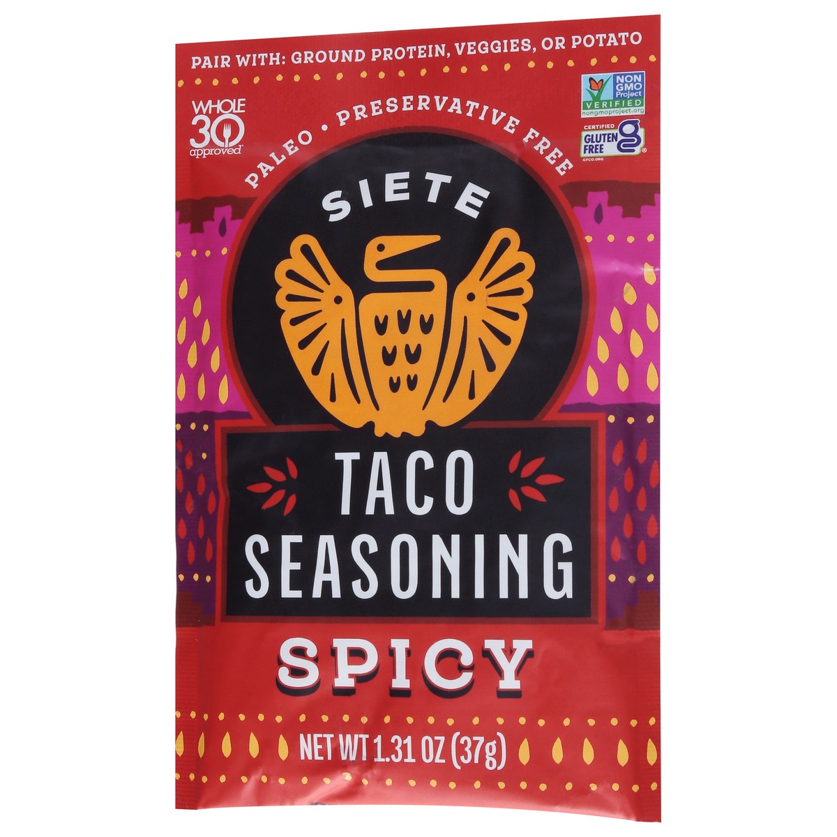 slide 2 of 13, Siete Spicy Taco Seasoning 1.31 oz, 1 ct