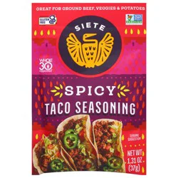Siete Spicy Taco Seasoning 1.31 oz