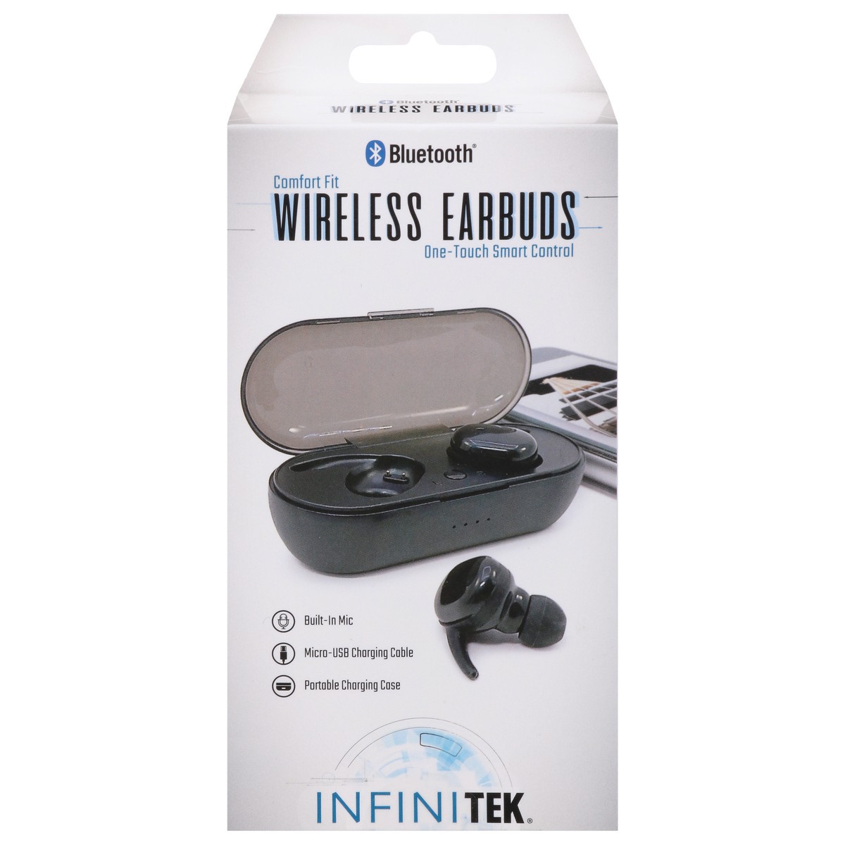 slide 1 of 10, Infinitek Bluetooth Comfort Fit Wireless Earbuds 1 ea, 1 ct